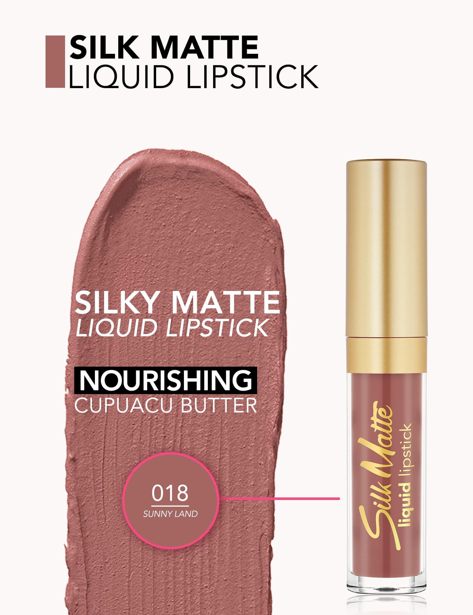 Flormar Silk Matte Liquid Lipstick - 018 Sunny Land
