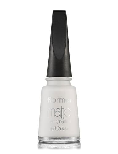 Flormar Matte Nail Enamel M01 White Board