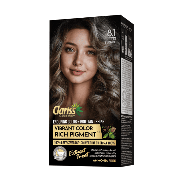 Clariss Hair Color 8.1 Ash Blonde 