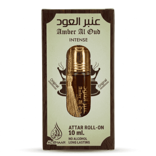 Al Emaar Attar Roll-On :  Amber Al Oud Intense